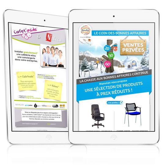 Exemple de newsletters en responsive design